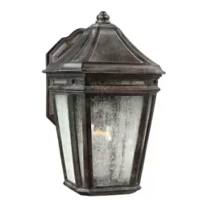 image of Outdoor IP44 Wall Light Weathered Chestnut LED E27 75W