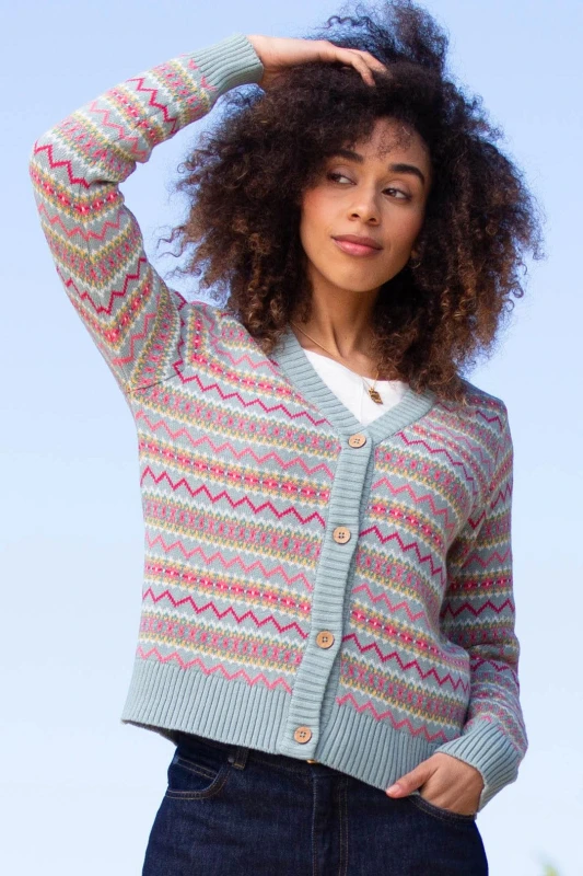 Image of Kite Womens Puncknowle Knit Cardigan Size: Large Multicolor Female L