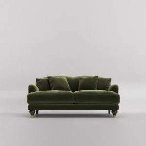 Image of Swoon Holton Velvet 2 Seater Sofa - 2 Seater - Fern