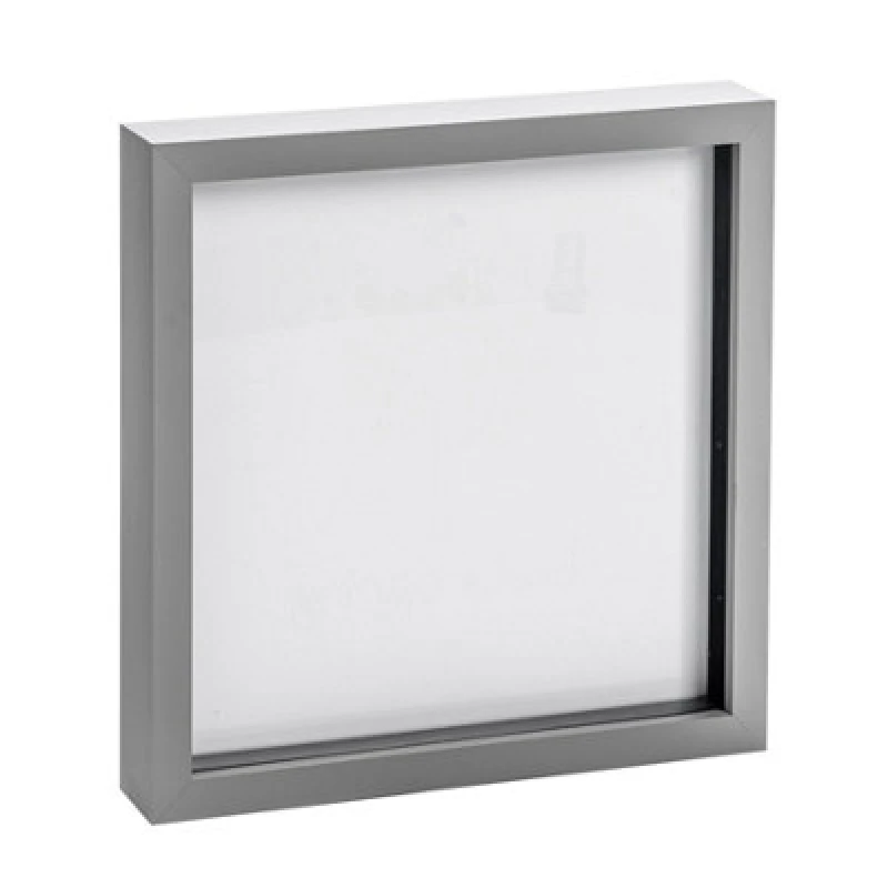 Image of Nicola Spring 10 X 10" Photo Frame - Grey - 3D Photo Frame Picture Frame Box Portrait Display Case (53 X 53Cm)