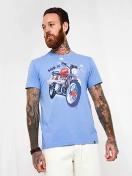 image of Joe Browns Too Hot To Handle Tee - Blue Size L, Men