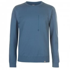 image of Pretty Green Cavendish Crew Neck Sweatshirt - DARK Blue