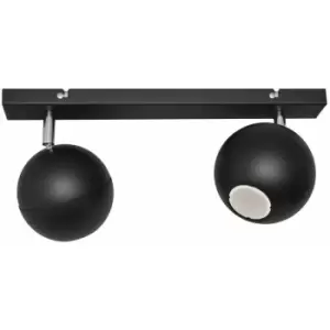 Image of Helam Lighting - Helam Midway Twin Spotlight Black 40cm