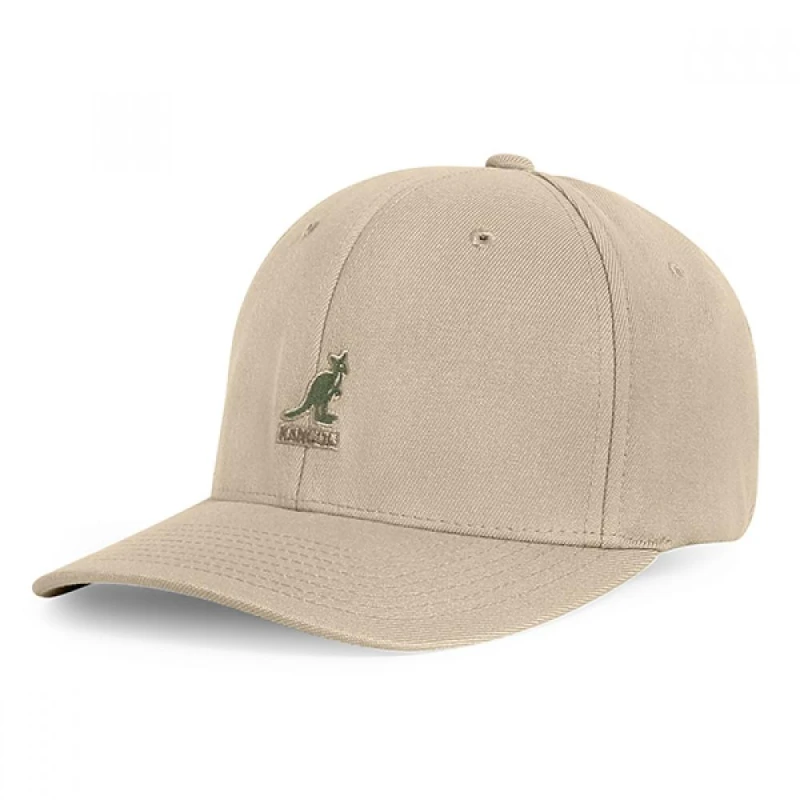 Image of Kangol Cap Kangol Wool Flexfit Baseball Beige Unisex L/XL