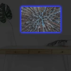 Image of 4570DHDACT-081 Multicolor Decorative LED Lighted Canvas Painting