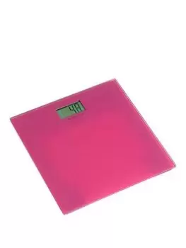 image of Premier Housewares Pink Glass Bathroom Scales