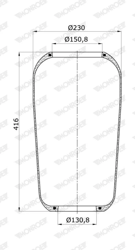 Image of MONROE Boot, air suspension MONROE ASP2041