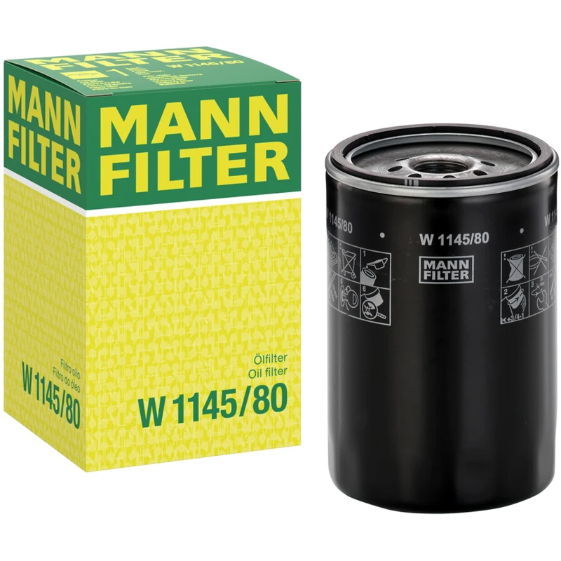 Image of MANN-FILTER W 1145/80 Oil filter Spin-on Filter, with one anti-return valve Oil Filter (7)