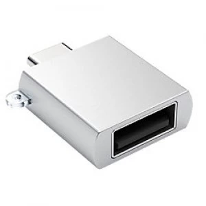 image of Satechi Type-C to Type-A USB Adapter Silver