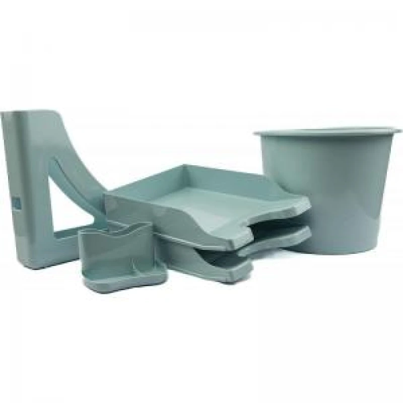 Image of Deflecto Desk Accessory Starter Kit Peppermint - CP175YTPMT