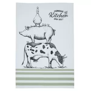 image of KitchenCraft Set of 2 Farmhouse Tea Towels