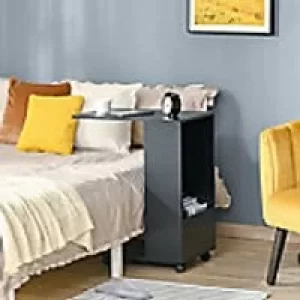 Image of Homcom End Table Black 400 x 700 mm