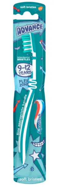 Image of Aquafresh Advance 9-12 Years Toothbrush