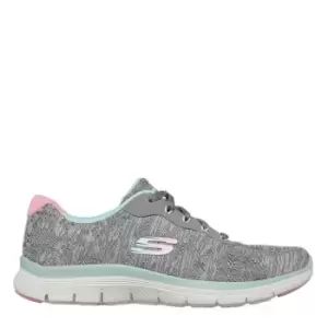 image of Skechers Flex Appeal 4 Free Move Womens Trainers - Grey