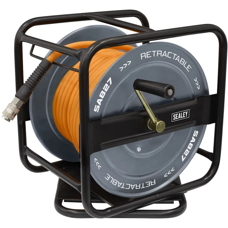 Image of Sealey Air Hose and Heavy Duty Swivel Reel SA827 Diameter: 6mm
