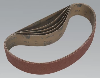 image of Sealey BG150B60G Sanding Belt 50 x 686mm 60Grit Pack of 5