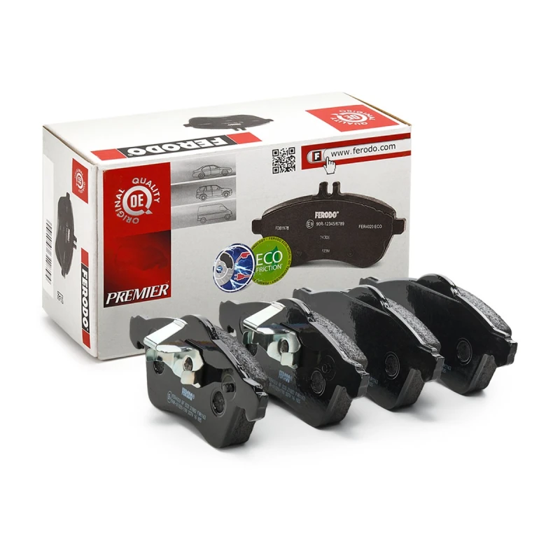 Image of FERODO Brake pad set FERODO FVR1163