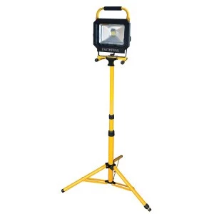 Image of Faithfull 30W 240V Sitelight C/W Tripod Lum 2100