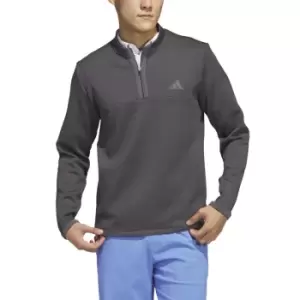 Image of adidas Microdot 1/4-Zip Golf Sweatshirt - Black - M