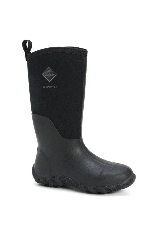 Image of Muck Boots Muck Boots 'Edgewater II' Wellington Boots in Black Size: 6 Black 6 Unisex 0664911030954