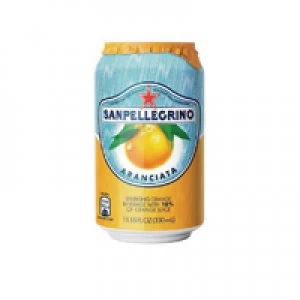 image of San PelLegrino Aranciata Orange 330ml Cans Pack of 24 12166832