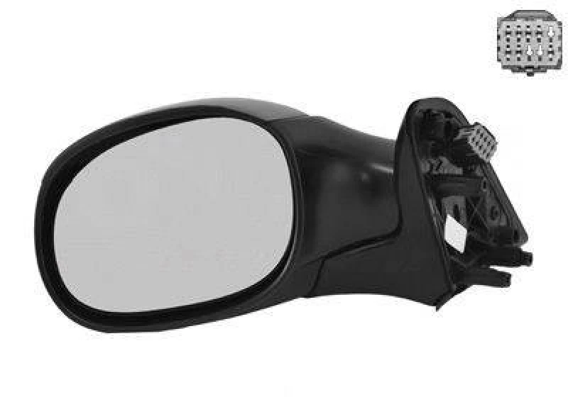 Image of VAN WEZEL 0958827 Wing mirror * HAGUS * Left, Heatable, primed Outside Mirror (50)