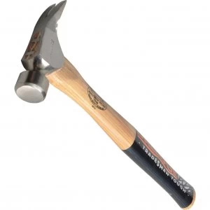 image of Vaughan Trim Hammer with Plain Face Straight Handle 450g