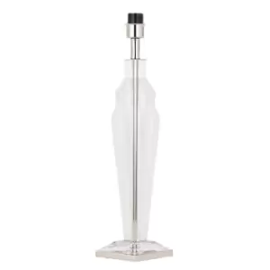 Image of Gatsby 1 Light Table Lamp Polished Nickel Plate, Clear Crystal - Base Only, E27