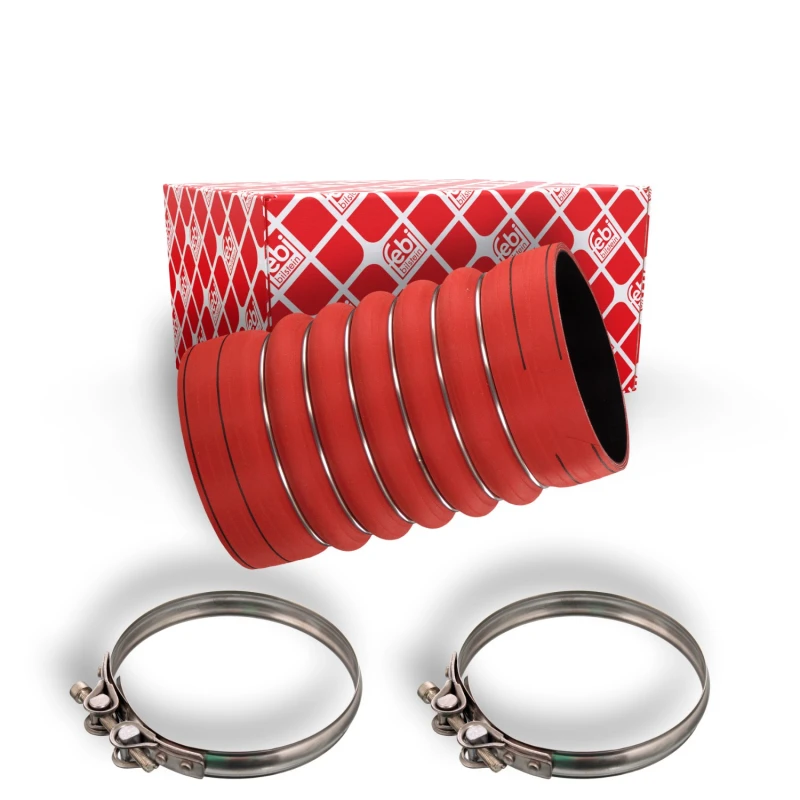 Image of FEBI BILSTEIN 39104 Turbocharger Hose with clamps Charger Intake Hose (3314)