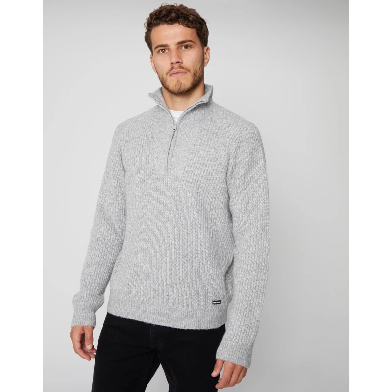 Image of Threadbare Barnhill quarter Zp J Grey Marl male Medium