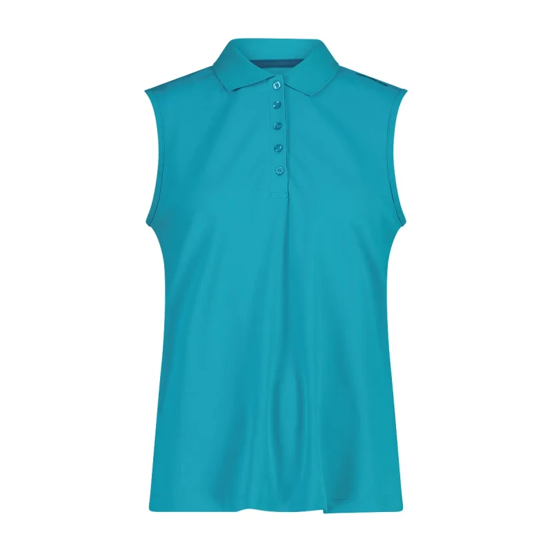 Image of CMP Womens sleeveless polo shirt CMP Bleu Female 2XS