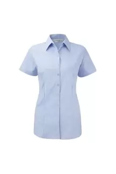 Image of Herringbone Short Sleeve Work Shirt