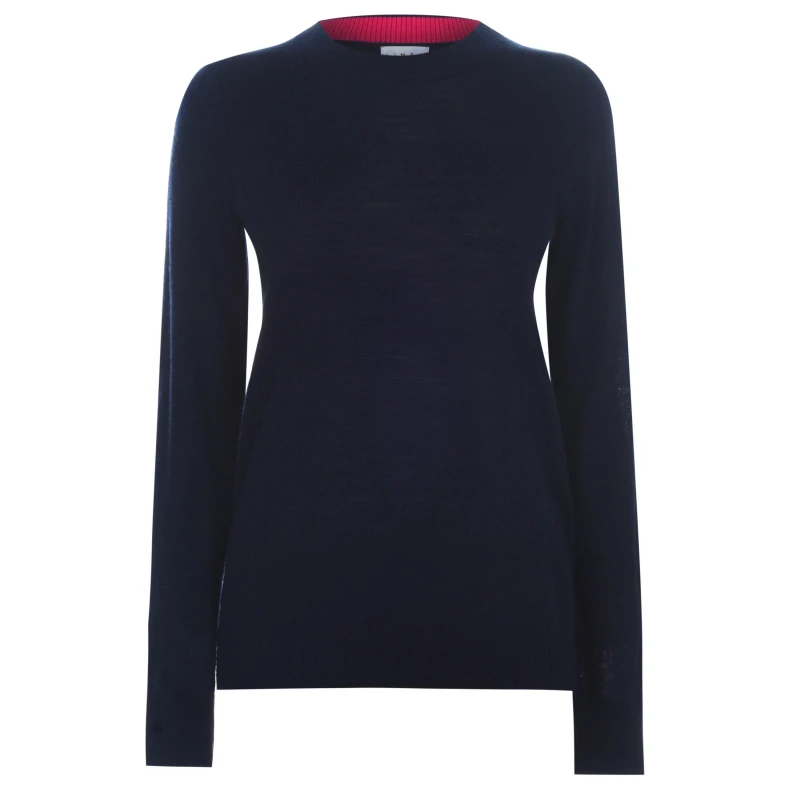 Image of Linea Merino Crew Neck Jumper - Blue Blue 12
