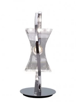 image of Table Lamp 1 Light G9 Looped Frame, Polished Chrome