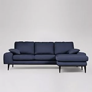 image of Swoon Tulum House Weave Corner Sofa - Right Hand Side - Corner Sofa - Navy