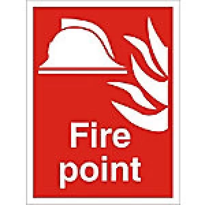 Image of Fire Sign Fire Point Fluted Board 60 x 40 cm