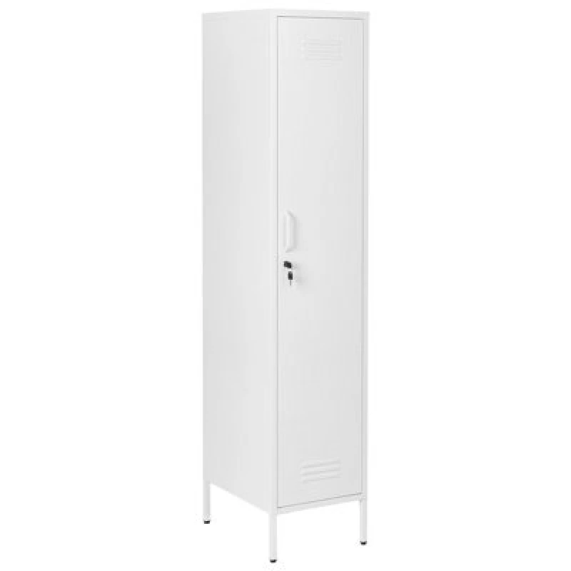 Image of Beliani Storage Unit Frome Metal White