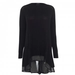 image of Firetrap Blackseal Fine Knit Lorne Top - Black