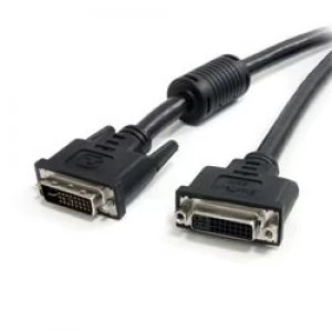 image of StarTech.com 6ft DVI-I Dual Link Digital Analog Monitor Extension Cable M/F