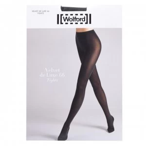 image of Wolford Velvet de lux 66d tights - Grey 93