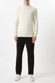 Image of Mens Regular Fit Black Chino Trousers