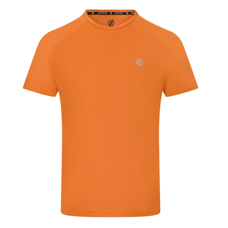 Image of Dare 2b Mens Accelerate Fitness T-Shirt in Orange Size: Medium Orange Male M