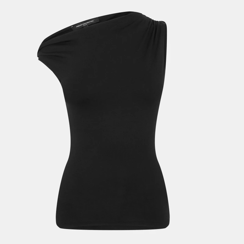 Image of French Connection Womens Cut Out Top Black female 8 (XS)