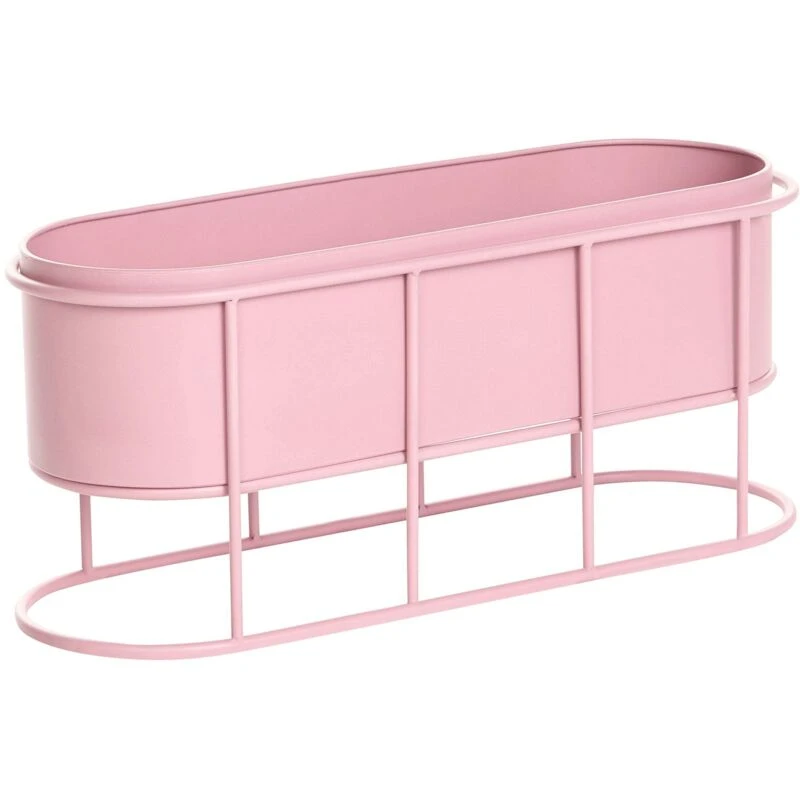 Image of Beliani Plant Stand Sumire Metal 64cm Pink