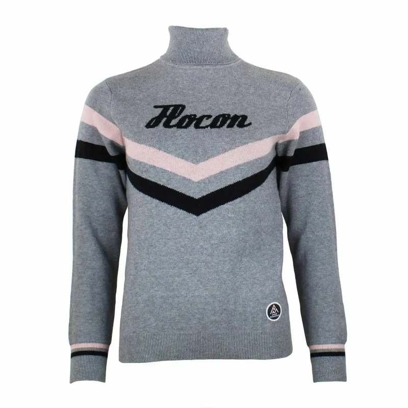 Image of Peak Mountain Womens turtleneck sweater Peak Mountain Acioto Gris Female L
