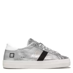 Image of DATE Hill Low Glitter Trainers - Silver