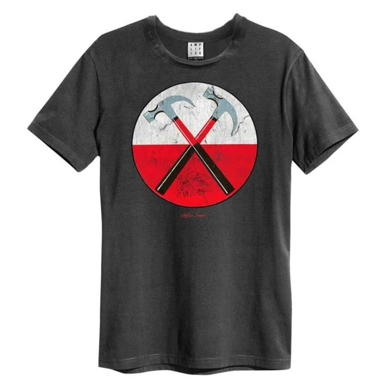 Image of Amplified Mens Gerald Scarfe Pink Floyd T-Shirt in Charcoal Size: XS Charcoal Male XS
