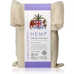 Image of The Somerset Toiletry Co. Ministry of Soap Natural Hemp Bar Soap for Body Lavender & Ylang Ylang 200 g