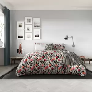 Image of Helena Springfield Ava Duvet Cover and Pillowcase Set Charcoal