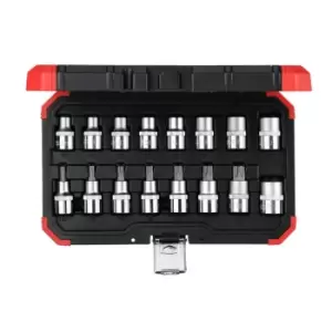 image of Gedore Socket set 1/2 TX E10-24 T30-70 16pcs